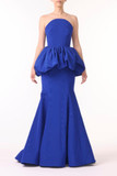 Taffeta Peplum Gown