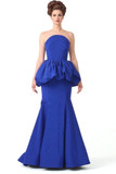 Taffeta Peplum Gown