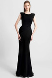 Fully Beaded Draped Back Gown