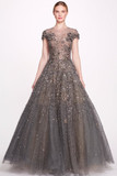 Illusion Tulle Ball Gown