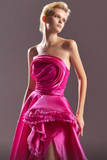 Strapless Organdie Gown