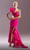 Flouncing Gown with Side Cutout
