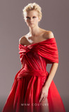 Bare Shoulders Taffeta Gown