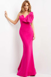 One Shoulder Form Fitting Gown