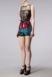 Sequin-Embroidered Tulle Mini Dress