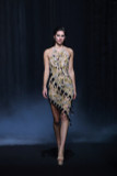 Layered Beaded Tulle Dress