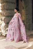 Long Sleeve Tulle Gown with  Cape