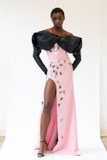 Raffia Embroidered  Gown