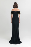 Off the Shoulder Slim-Cut Gown