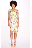 Floral Embroidery Pencil Dress