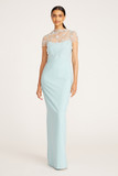 Desirae Draped Column Gown