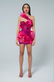 Pink Bustier Bouquet Dress