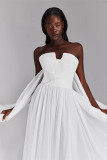 Strapless Chiffon Dress