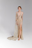 One-Sided Cape Gown