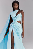 Cut-Out Draped Gown