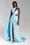 Cut-Out Draped Gown