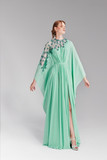 Silky Crepe Kaftan Dress