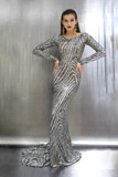 Sequin Fitted  Gown