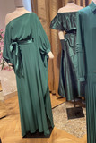 Asymmetrical  Neck Gown