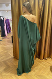 Asymmetrical  Neck Gown