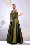 Faille & Lace  Gown