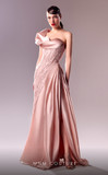 Satin Beaded Gown