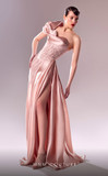 Satin Beaded Gown