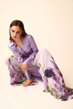 Satin Shirt & Georgette Trousers