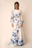 Satin Floral Gown
