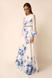 Satin Floral Gown