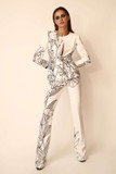 Long Sleeve Blazer with Trousers