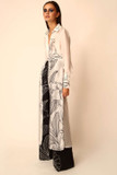 Satin Shirt with Trousers
