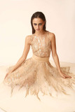 Embroidered Top and Skirt