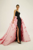 Mikado Rosette Train Gown