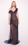 One-Shoulder Embellished Gown