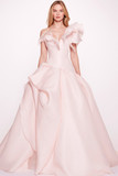 One-Shoulder  Ruffled Gown
