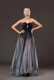 Sleeveless Silk Organza Gown