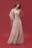 Embroidered Floral Lace Gown