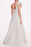 One-Shoulder Sleeveless Gown