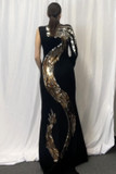 R-Embroidered Four  Gown