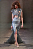 Sculpted Illusion Evening Gown