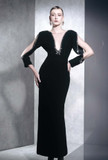Embellished Gown with Open Sleeves