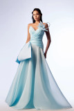 Strapless Daisy Flower Gown