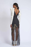 Onyx Cady To Organza Gown