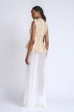 Crystal Top with Chiffon Gown