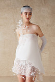 Mini Dress with Flower Beads