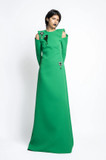 Crystal Embroidery Cady Gown