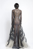 Metallic Lace and Tulle Gown