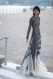 Metallic Lace and Tulle Gown