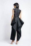 Color Blocked Gazar Cocktail Dress